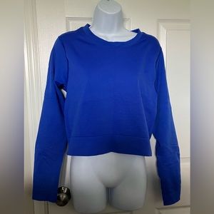 DSG Royal Blue Crop Long Sleeve Top